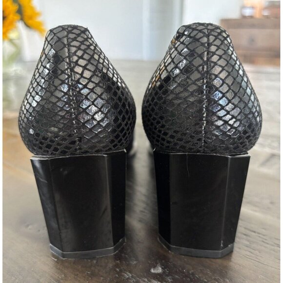Stuart Weitzman Black Textured Heels - Picture 10 of 15